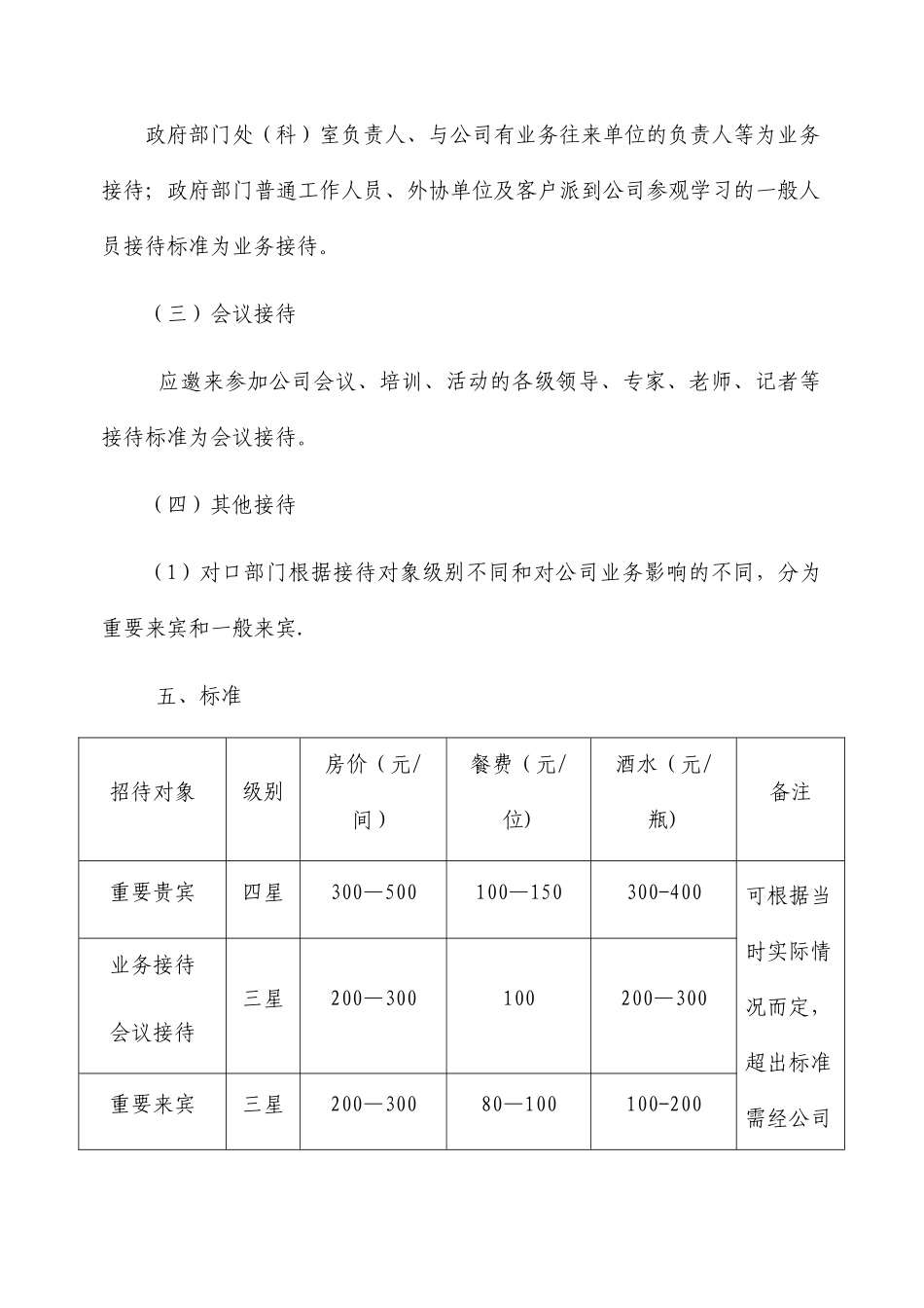 公司接待管理制度_第2页