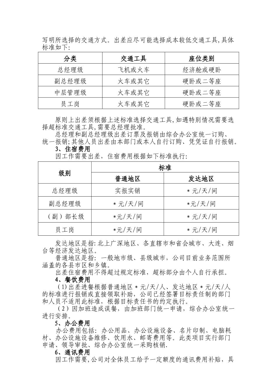 公司日常费用报销管理规定_第2页
