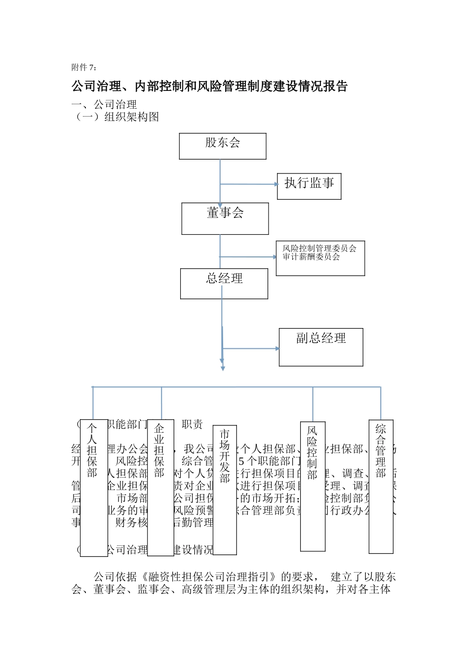 公司治理、内部控制和风险管理制度建设情况报告_第1页
