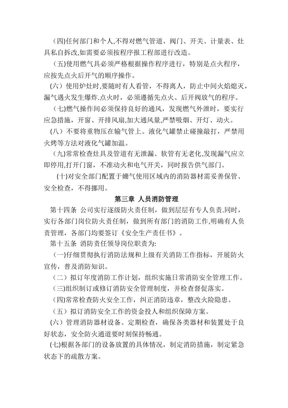 公司消防安全管理制度范本_第3页