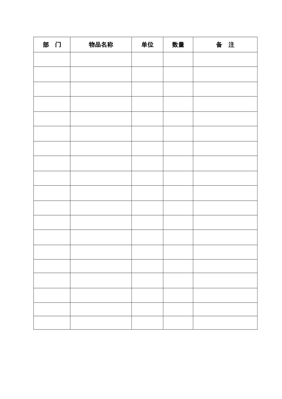 公司物品统计表_第2页