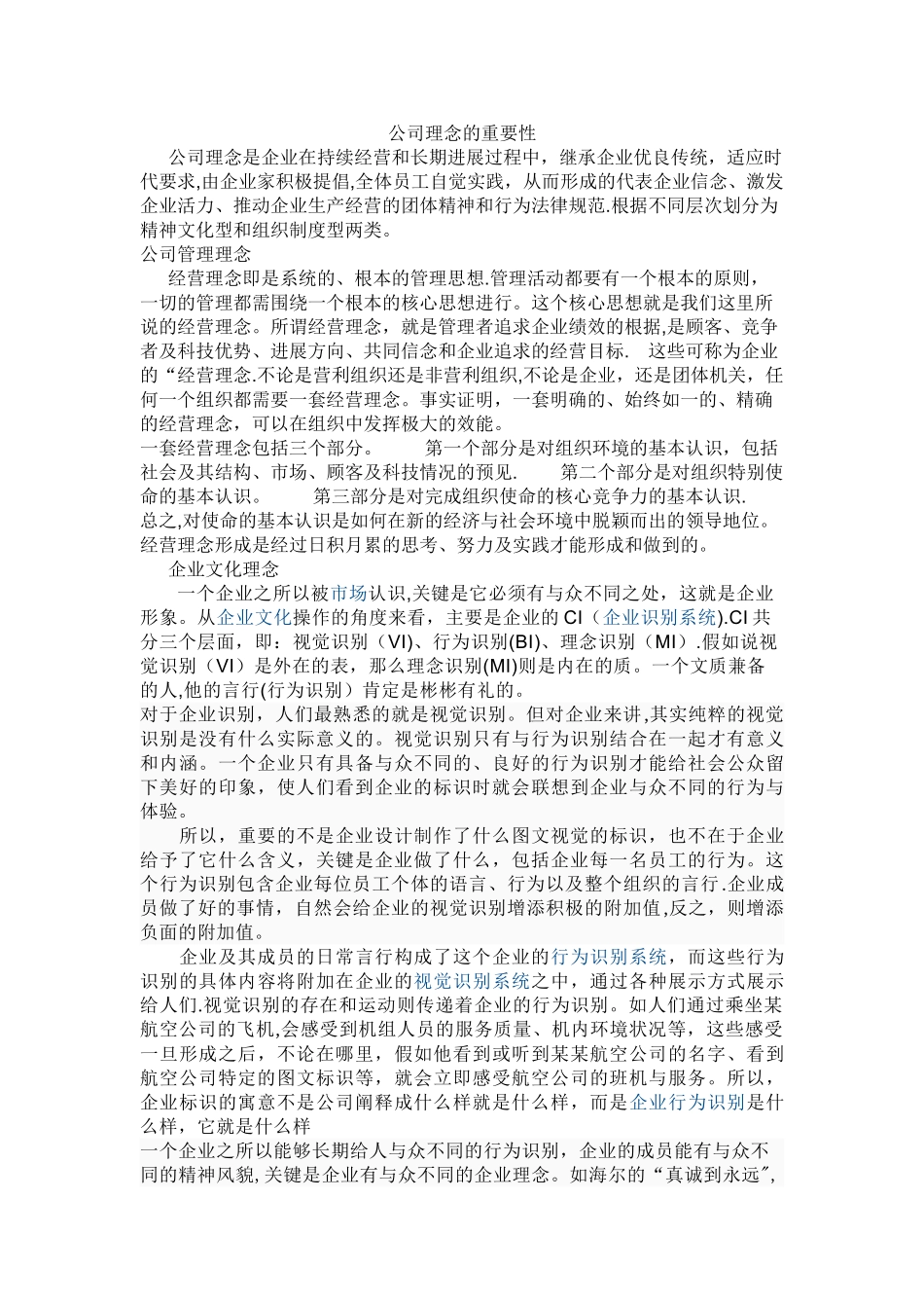 公司理念的重要性_第1页