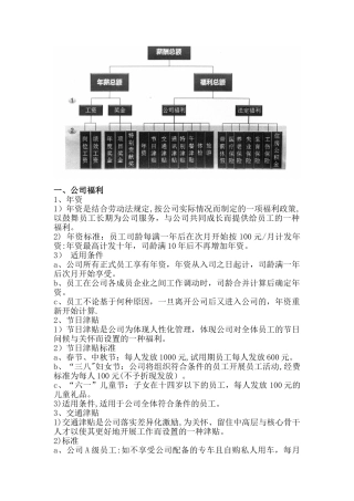 公司福利和薪酬制度