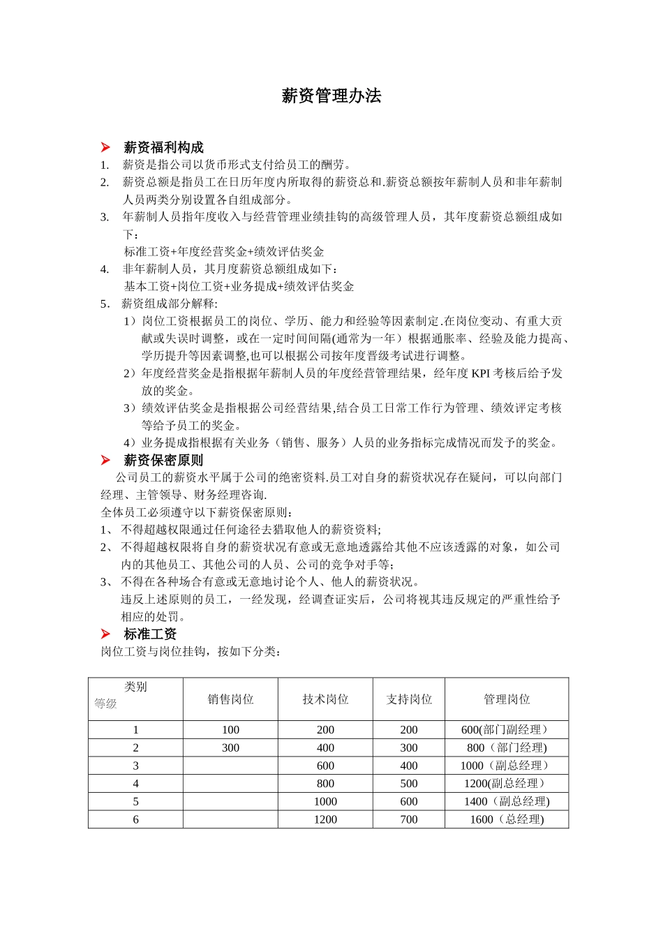 公司管理之薪资福利_第1页