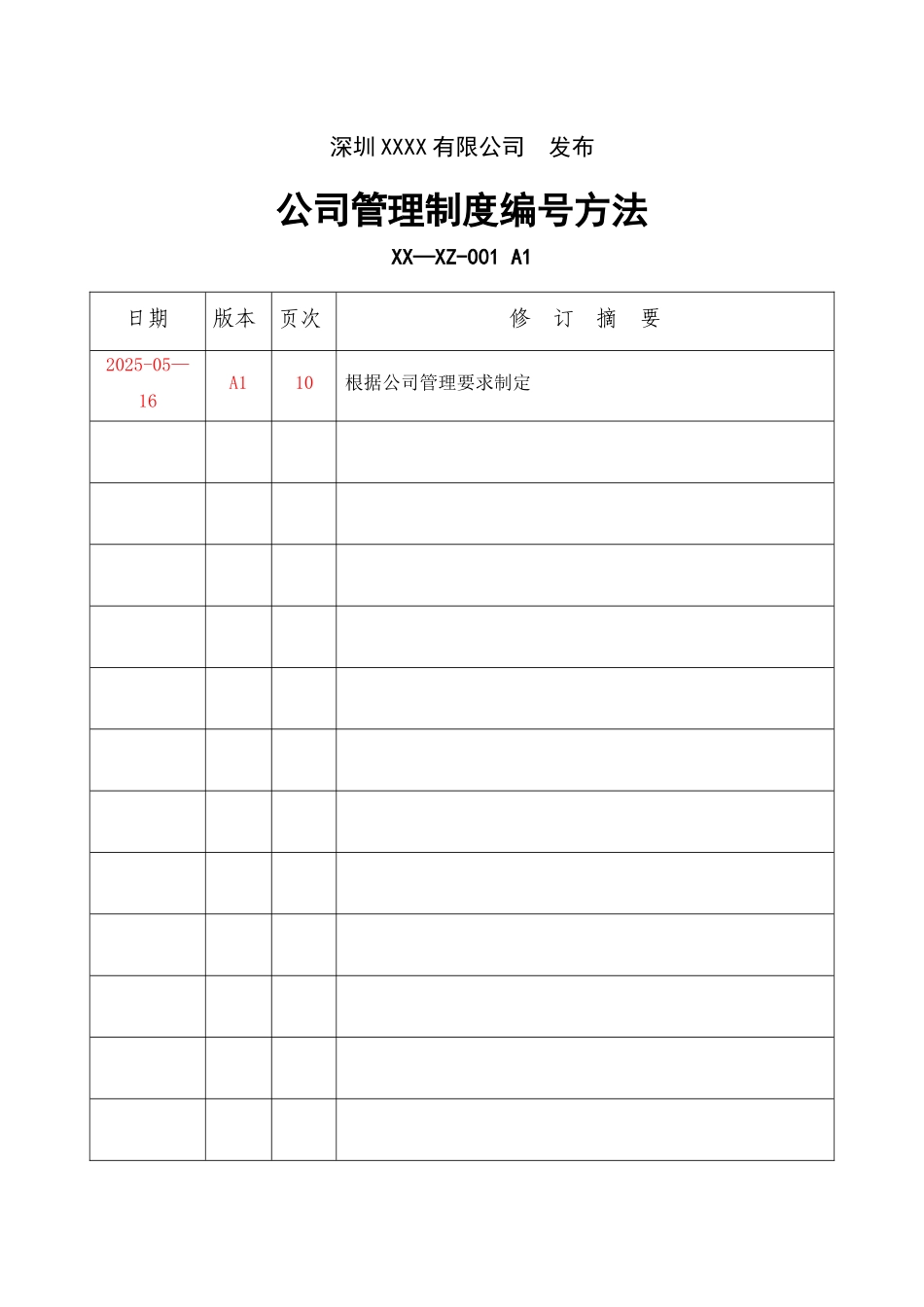 公司管理制度编号方法_第2页