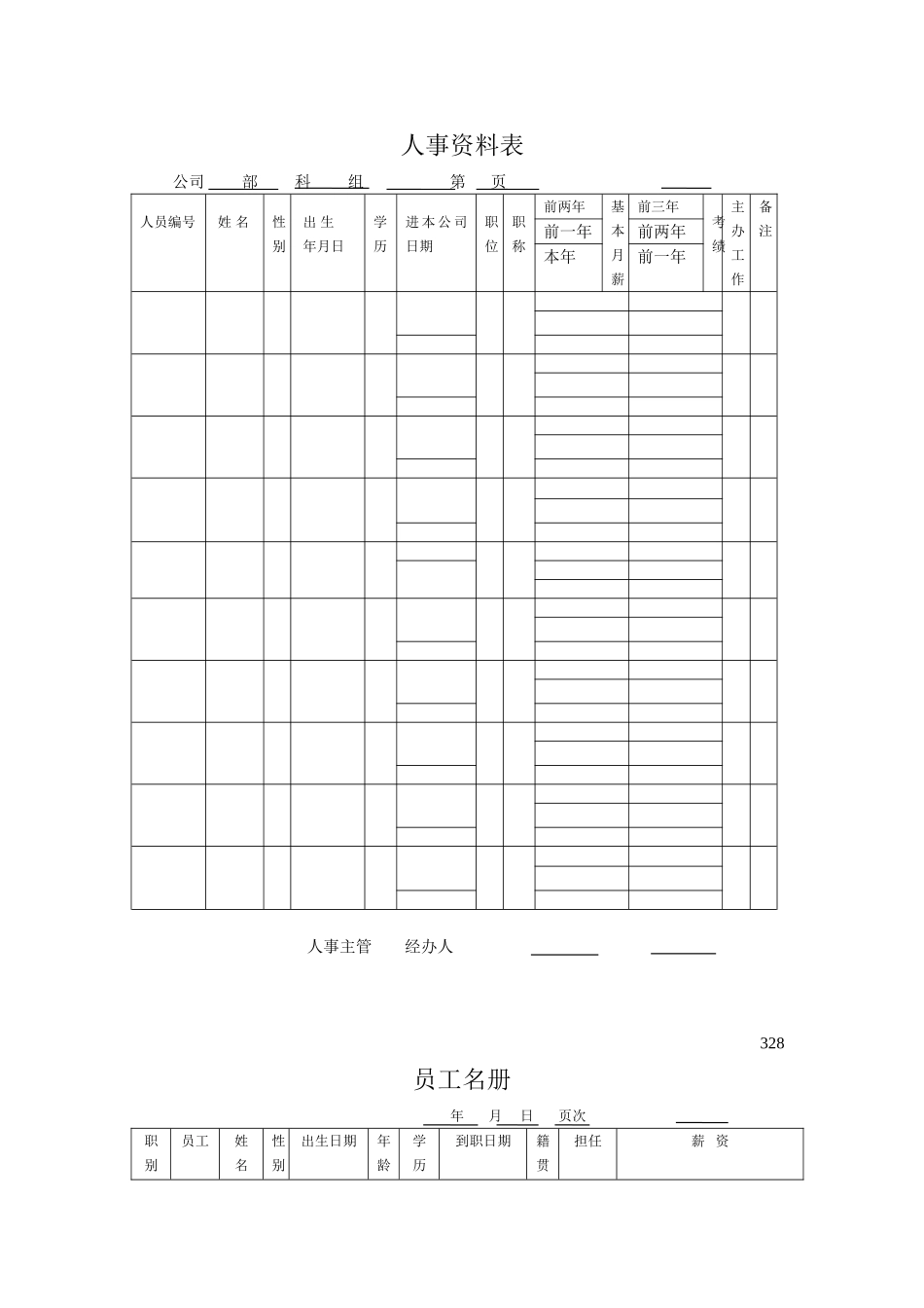 公司管理表格大全-38页_第2页