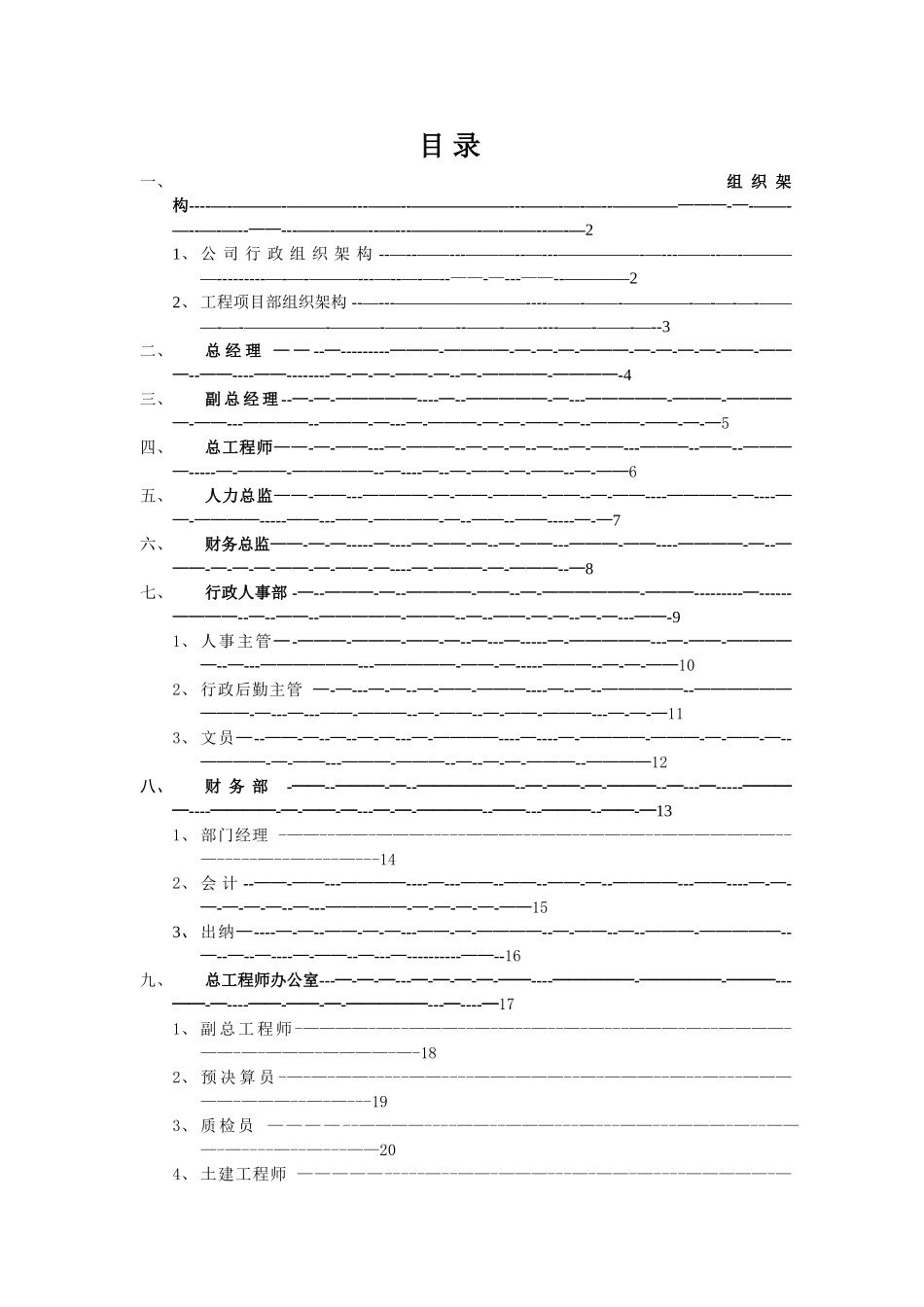 公司组织架构图和岗位说明书_第2页