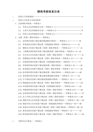 公司绩效考核全套流程表格