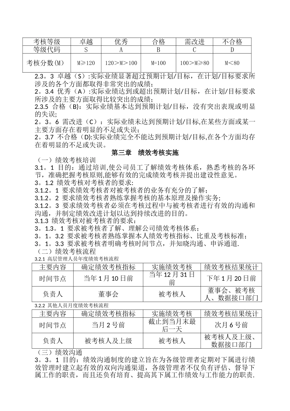 公司绩效考核管理制度_第3页