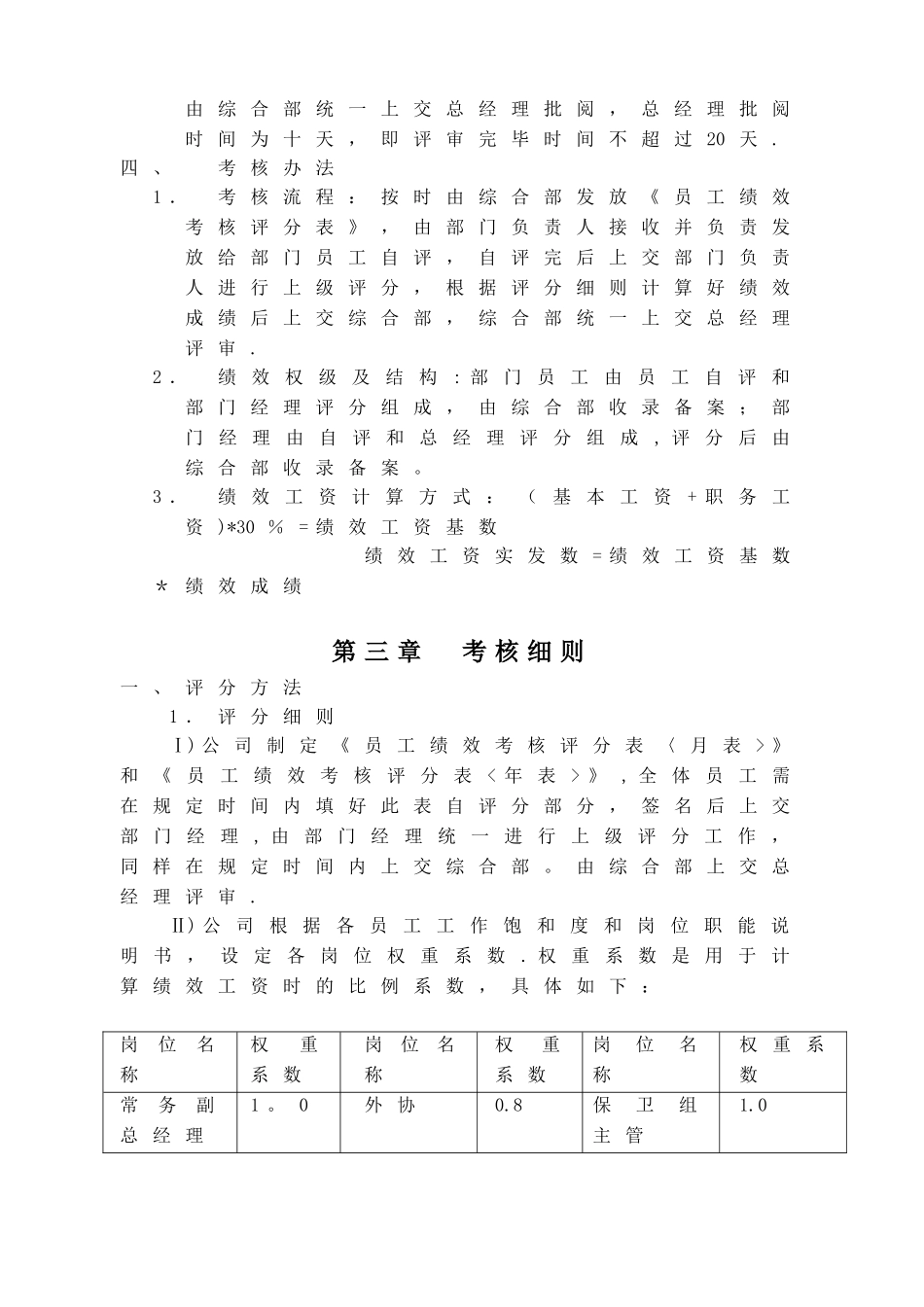 公司绩效考核管理办法及细则_第2页
