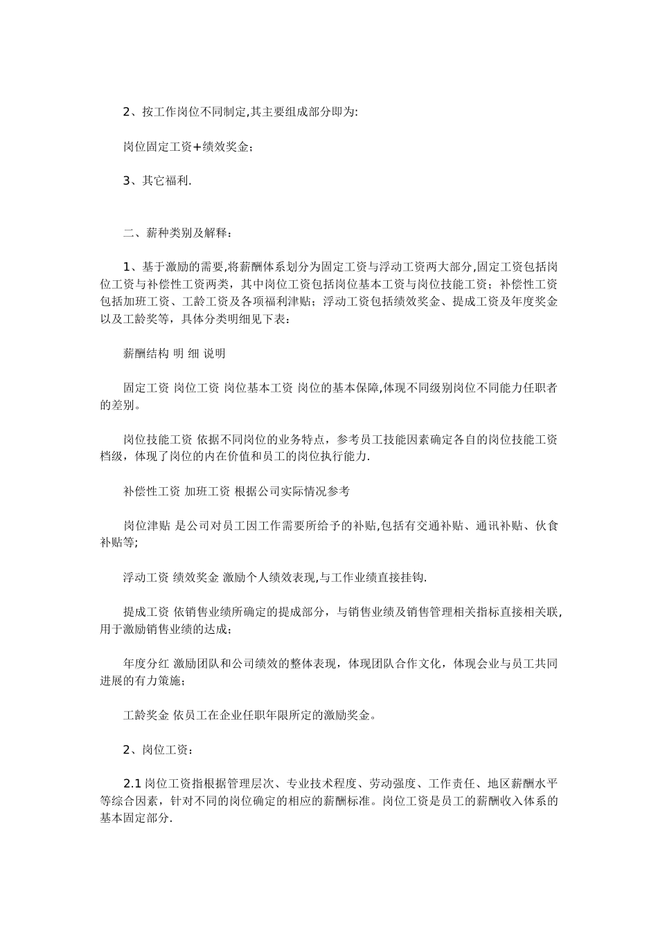 公司网店商城团队薪酬管理方案_第3页