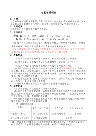 公司考勤制度范本-考勤制度怎么写