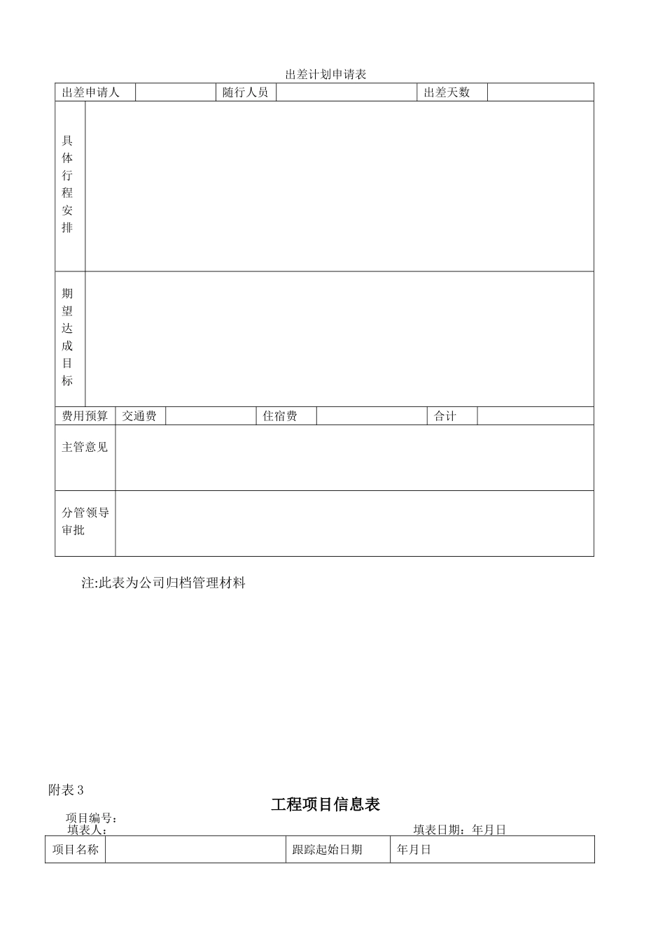 公司营销中心工作管理表格_第2页