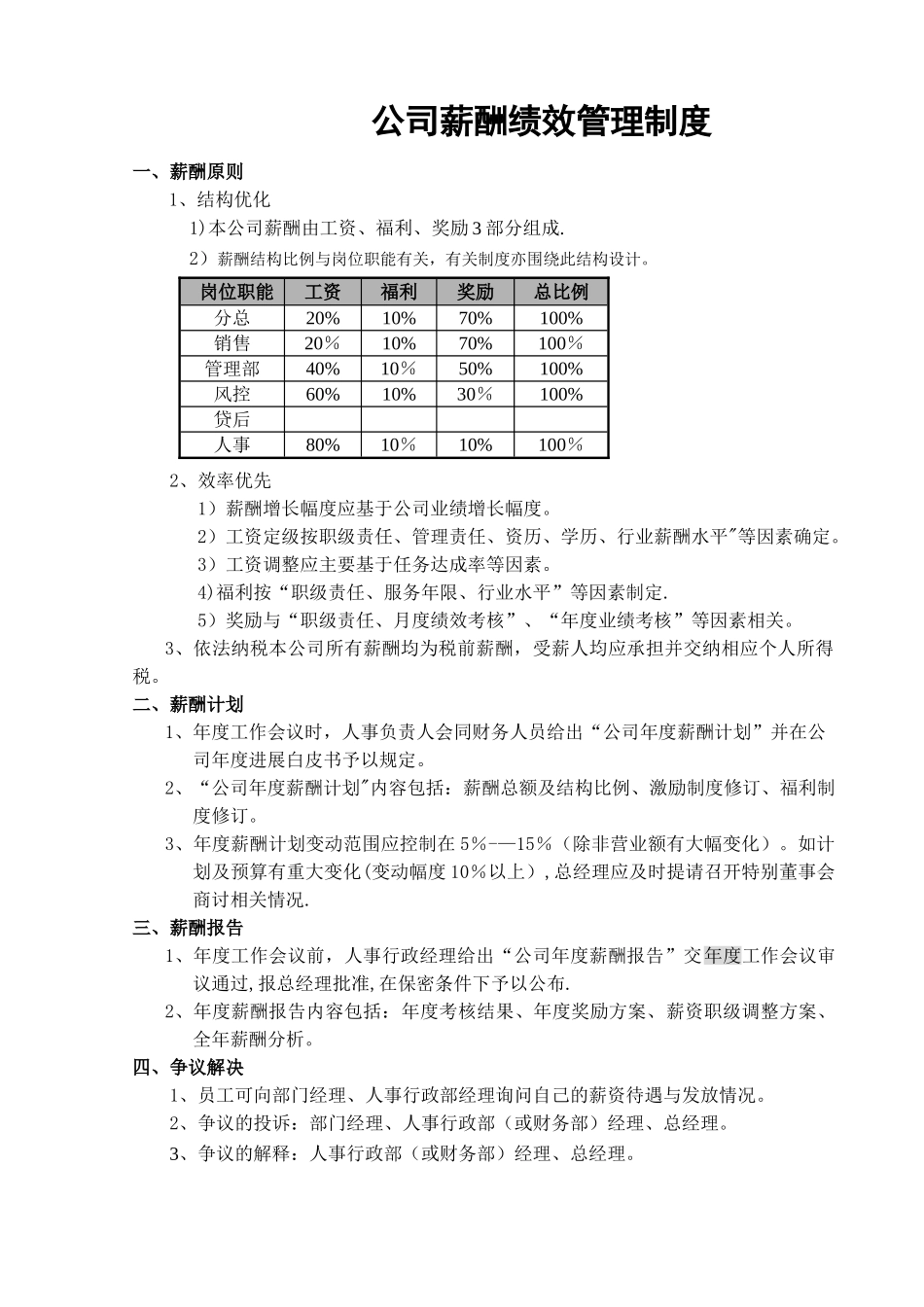 公司薪酬绩效管理制度_第1页