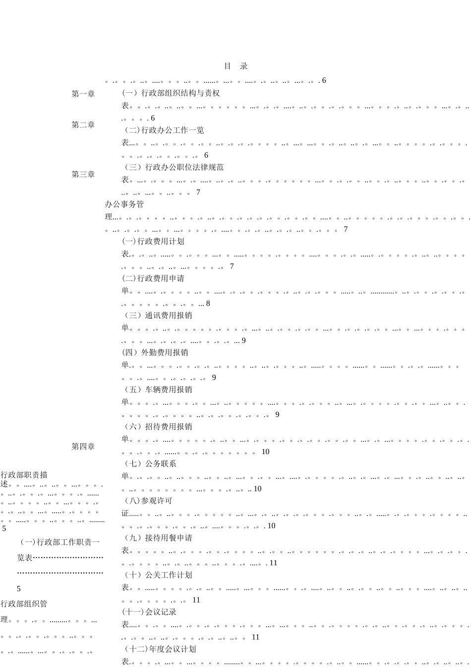 公司行政管理办公表格大全63765_第2页