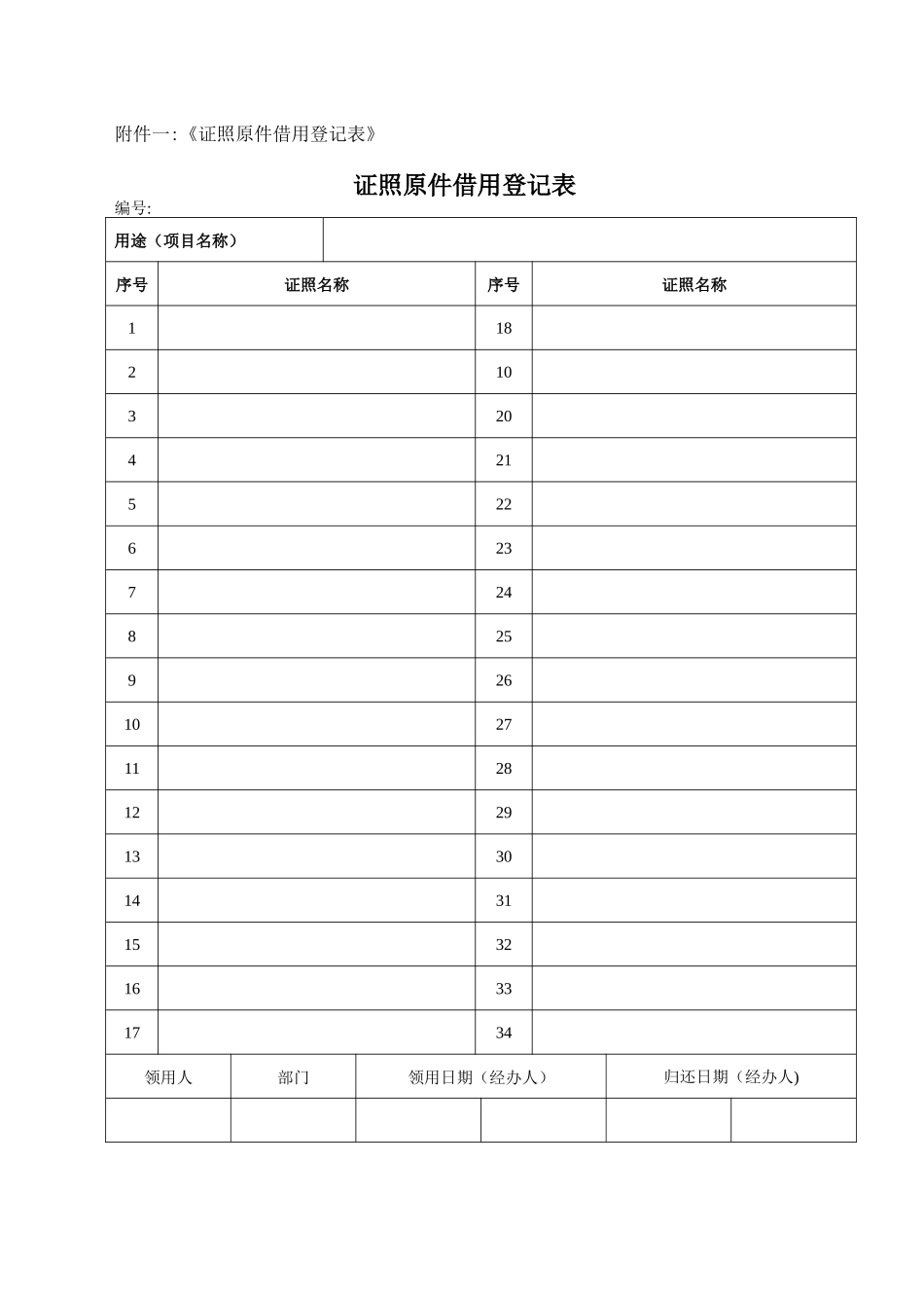 公司证件原件管理制度_第3页