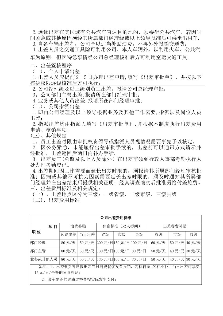 公司财务报销及差旅制度02.10_第3页