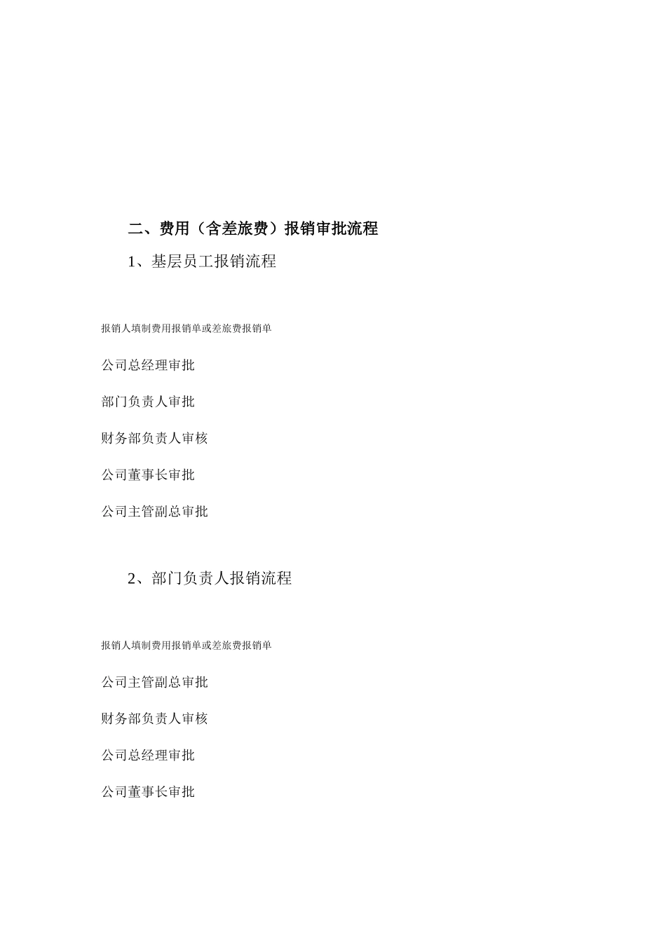 公司财务报销及付款流程的有关规定_第2页