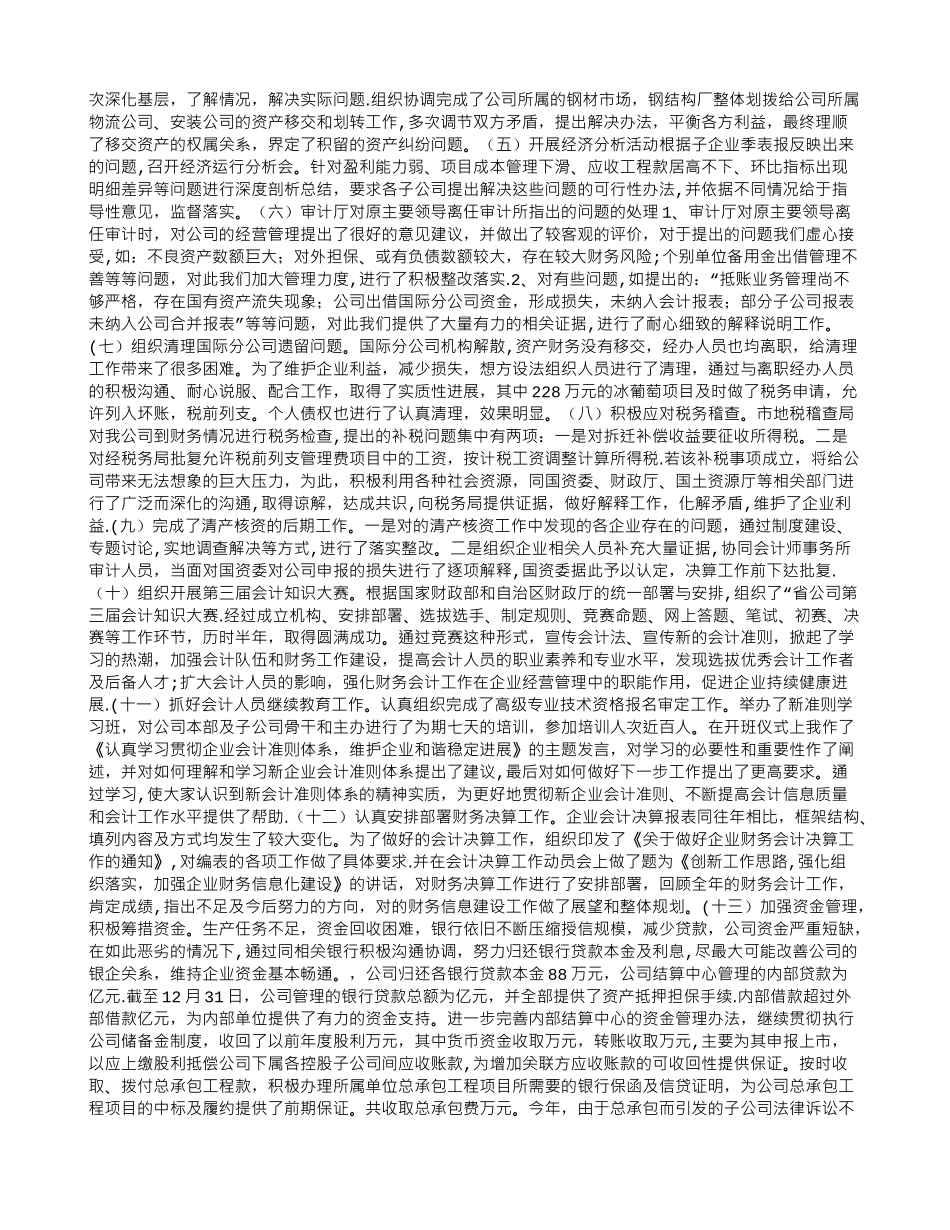 公司财务负责人2025年度个人工作总结_第2页