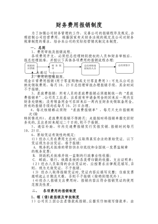 公司财务费用报销制度doc2