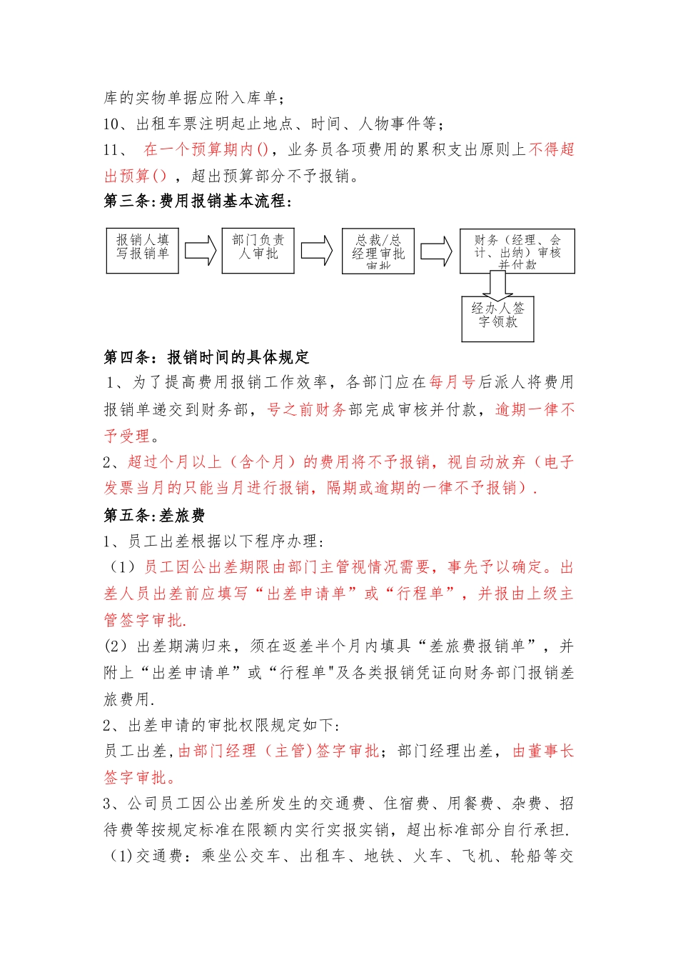 公司费用报销管理制度62025_第3页
