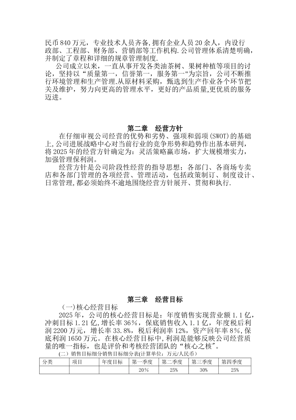 公司运营计划书模板_第3页