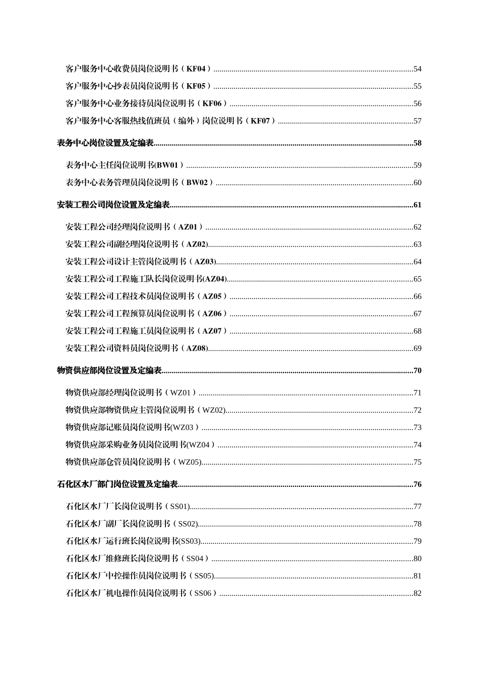 公司部门岗位设置定编及职位说明书大全_第3页