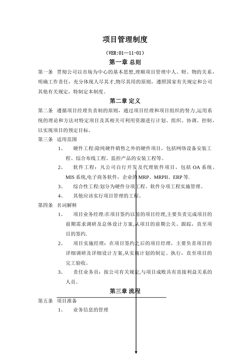 公司项目管理制度36068_第1页