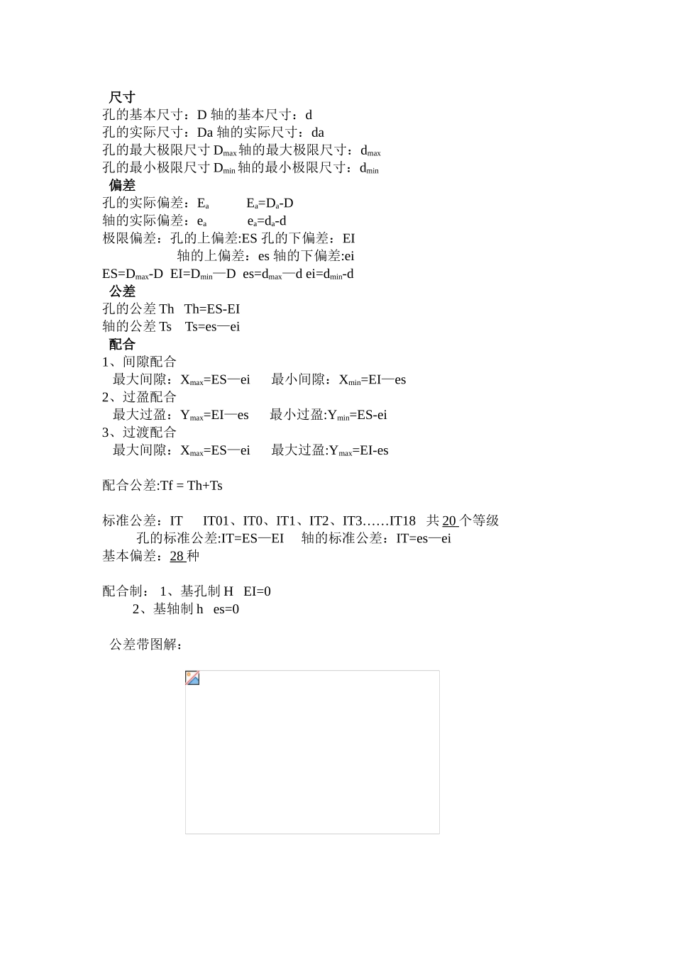公差配合基础总结公式_第1页