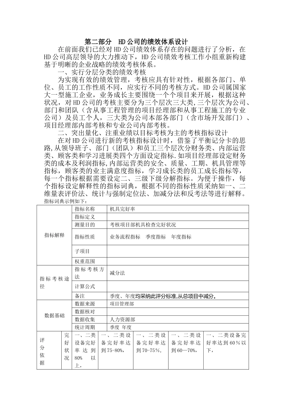 公开阅读HD公司绩效考核体系设计_第3页