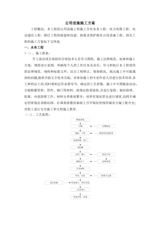 公用设施施工方案