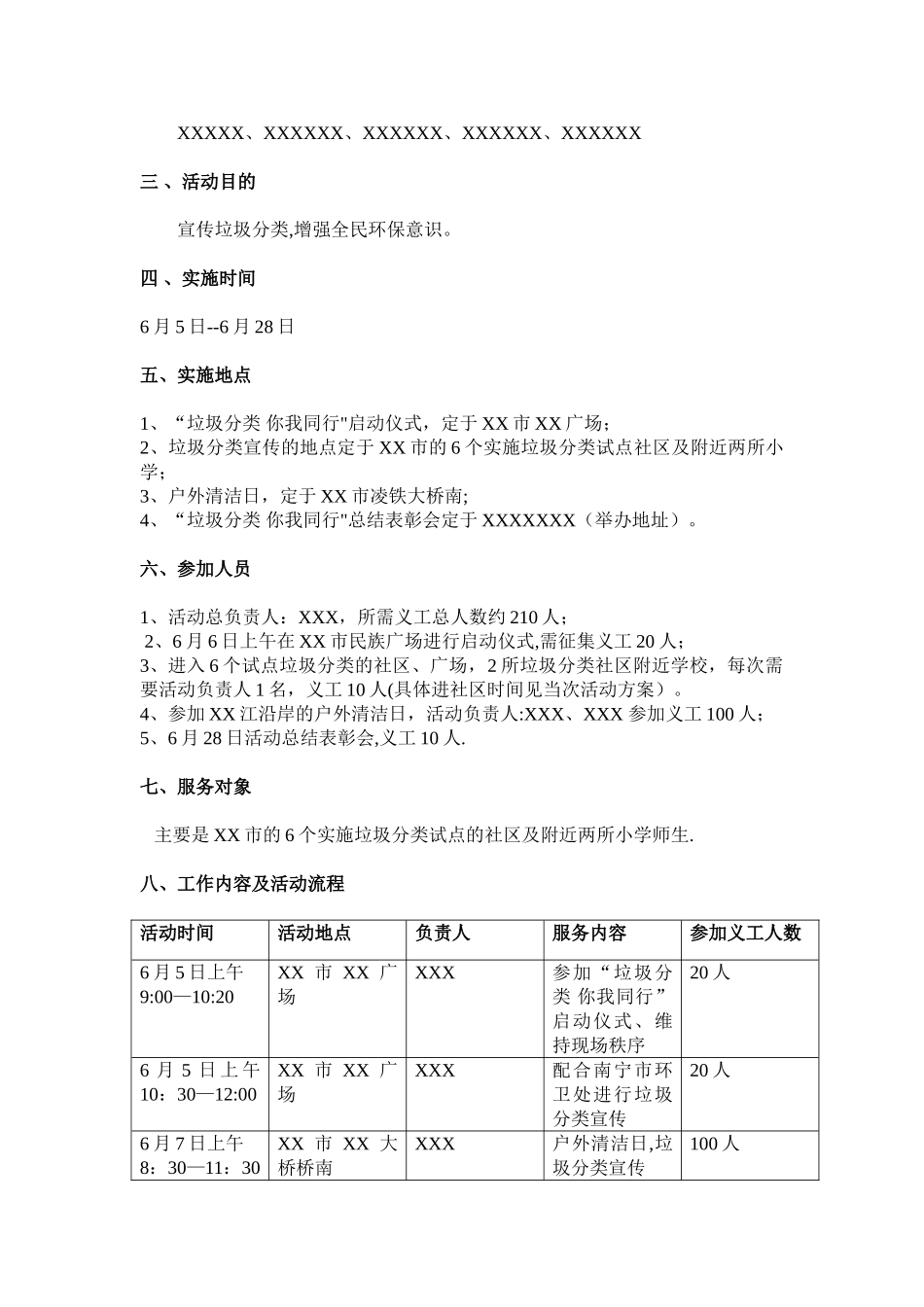 公益活动方案模板_第3页
