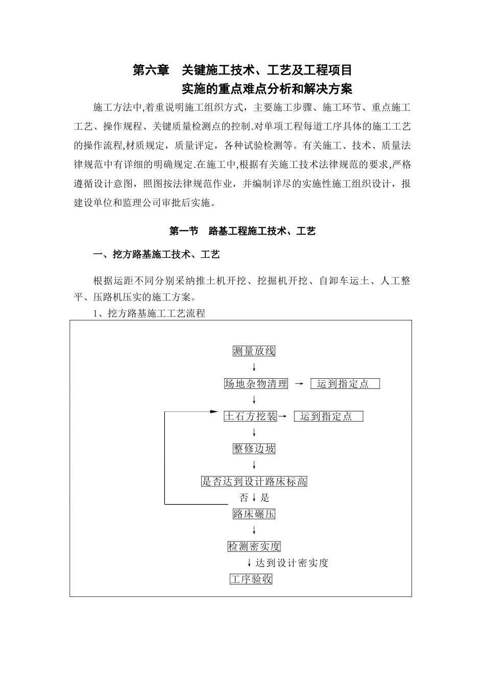 公路工程关键施工技术、工艺及工程项目实施的重点难点分析和解决方_第1页
