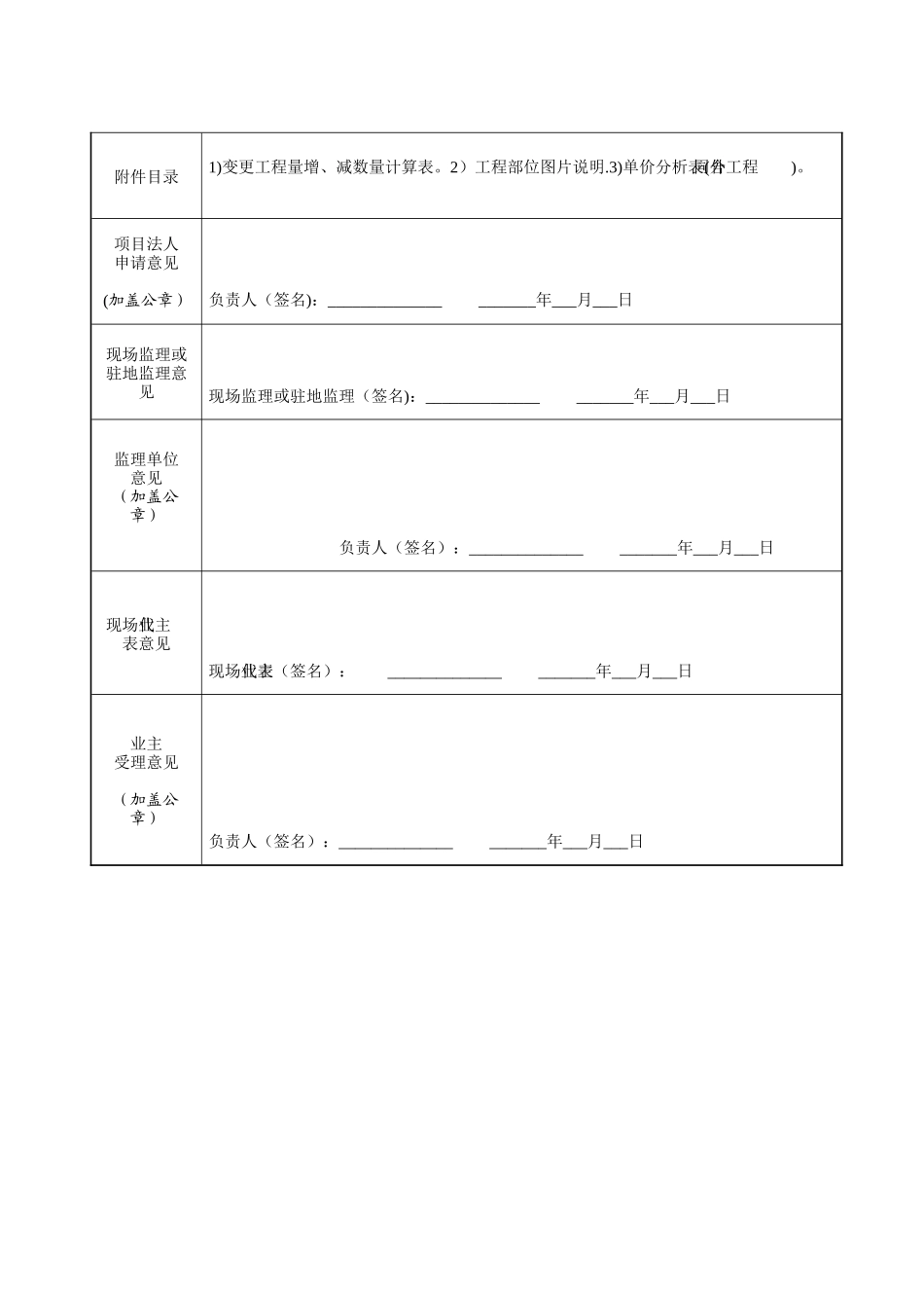 公路工程变更申请表_第3页