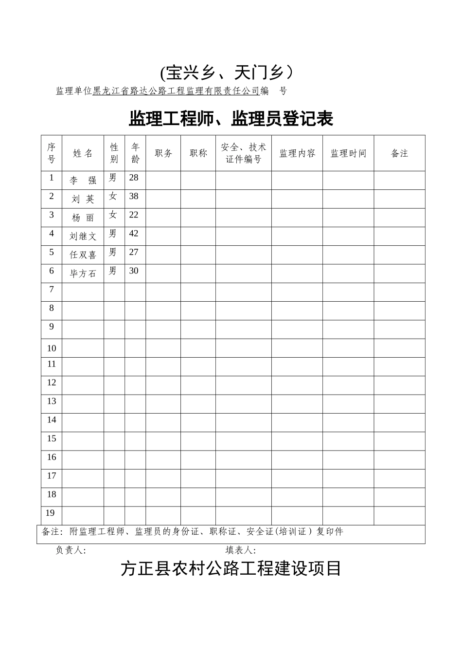 公路工程安全管理台帐_第2页