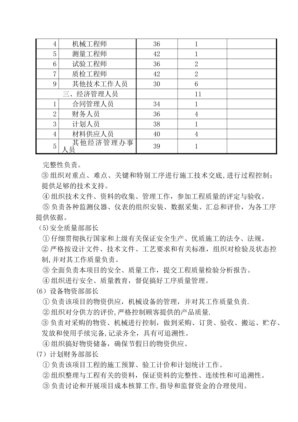 公路工程施工组织机构及人员配备_第3页