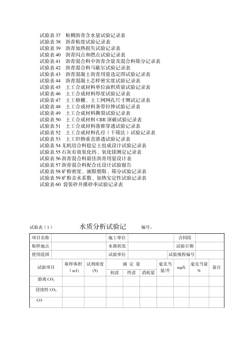公路工程施工表格_第2页