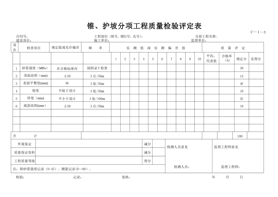 公路工程施工资料C类表格_第3页