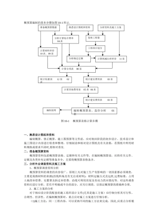 公路工程概预算编制步骤