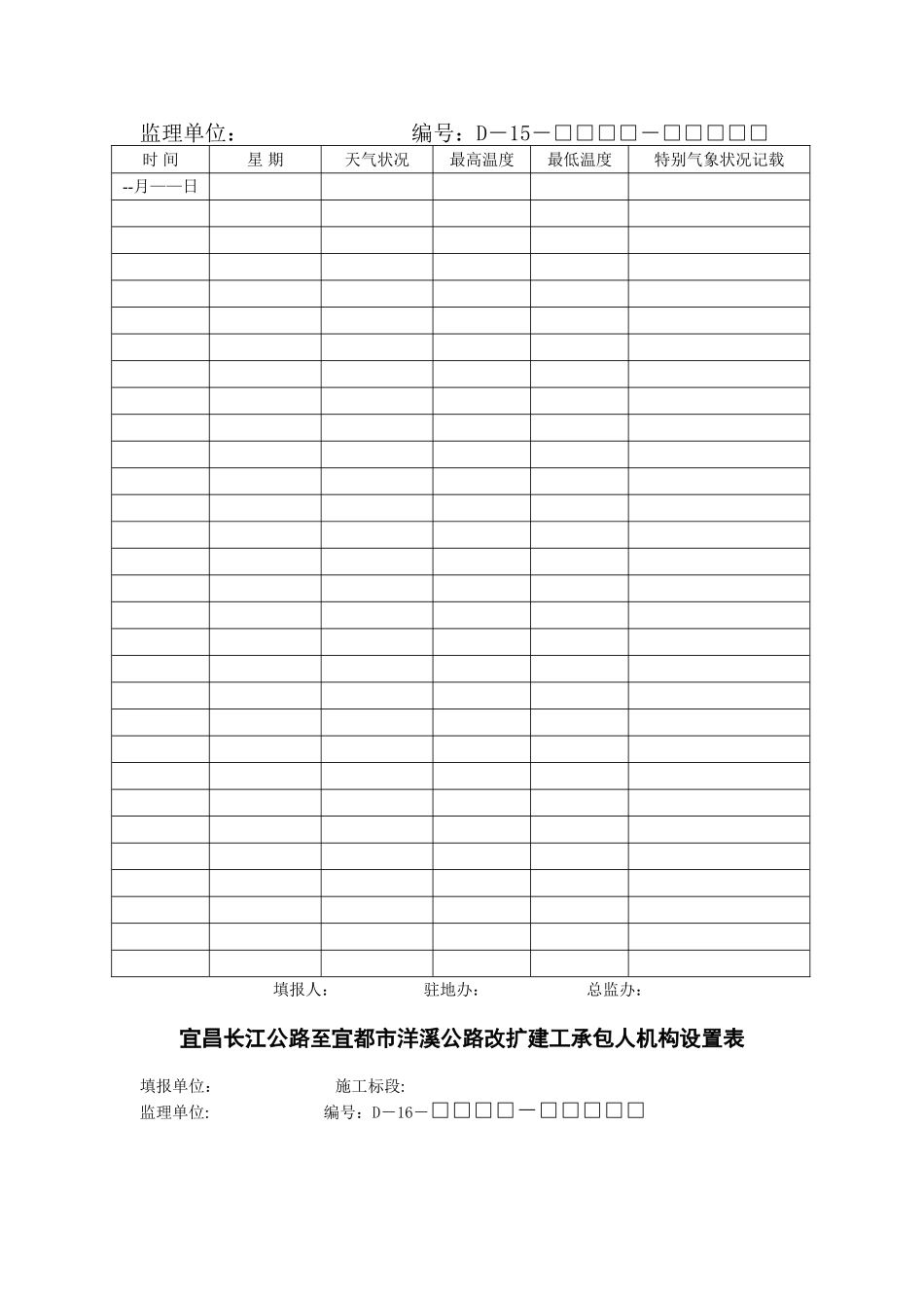 公路工程质量月报表_第2页