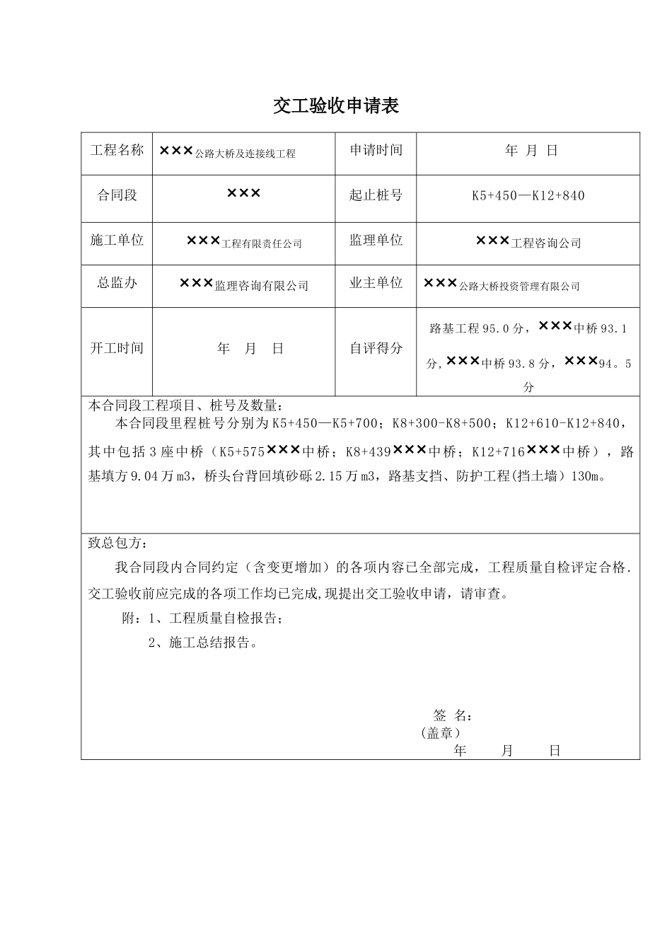 公路工程质量自检报告及施工总结_第2页