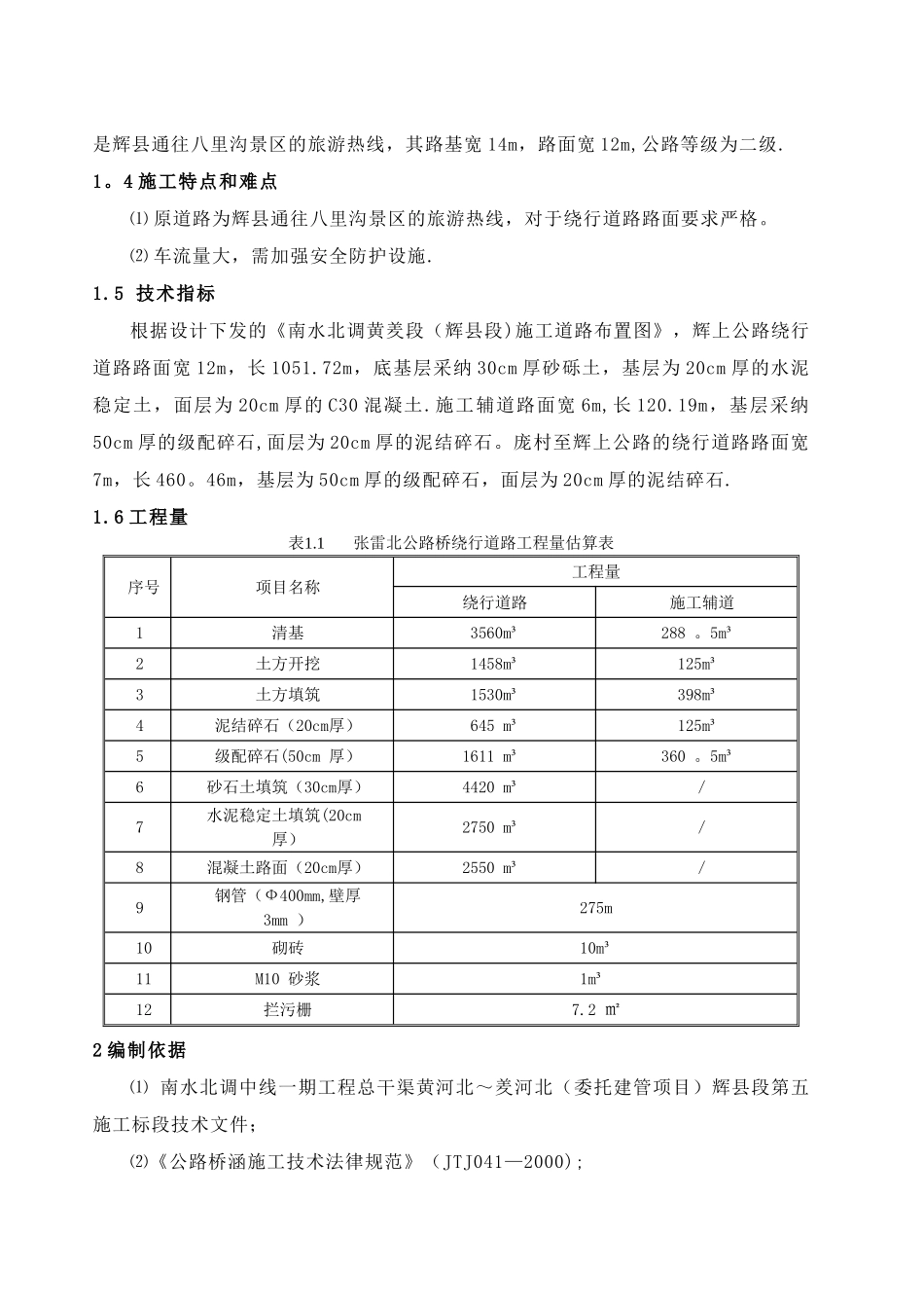 公路桥绕行路施工方案_第2页