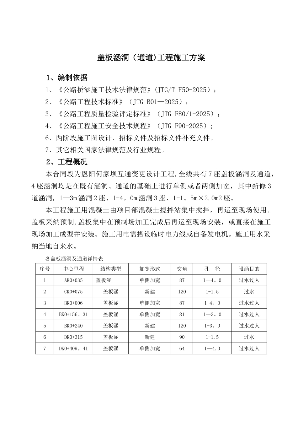 公路盖板涵洞施工方案_第3页
