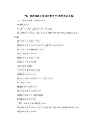 六、建造师施工管理签章文件