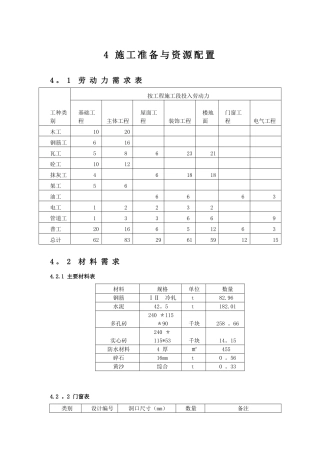 六层框架结构住宅施工组织设计