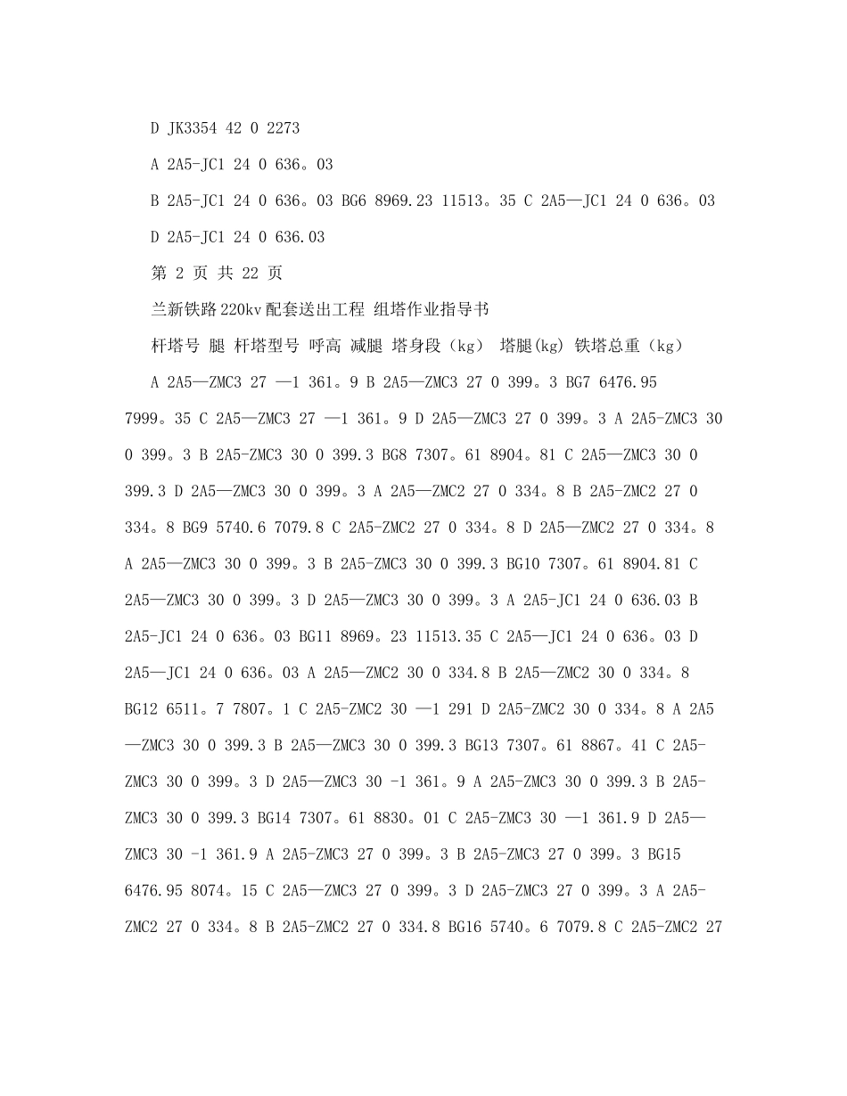 兰新铁路吊车组塔施工方案_第3页