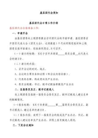 共青团团代会工作手册