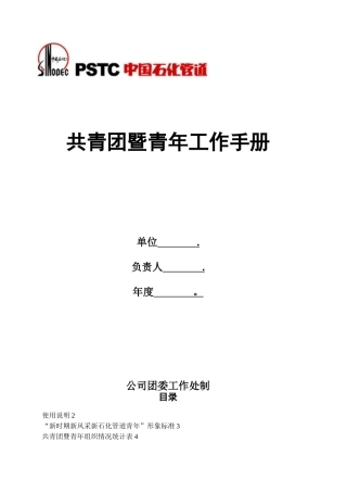共青团暨青年工作标准化手册