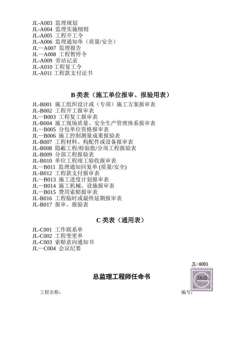 兴旺管理----无水印版新建设工程监理规范新表-2025_第2页