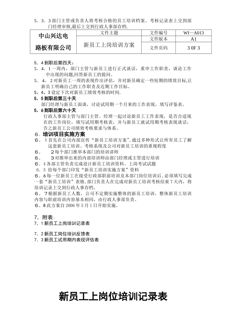 兴达公司新员工培训、考核机制_第3页